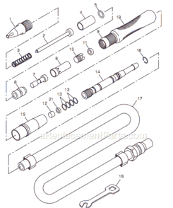 Part Location Diagram of CA156978 Chicago Pneumatic Rod-Valve